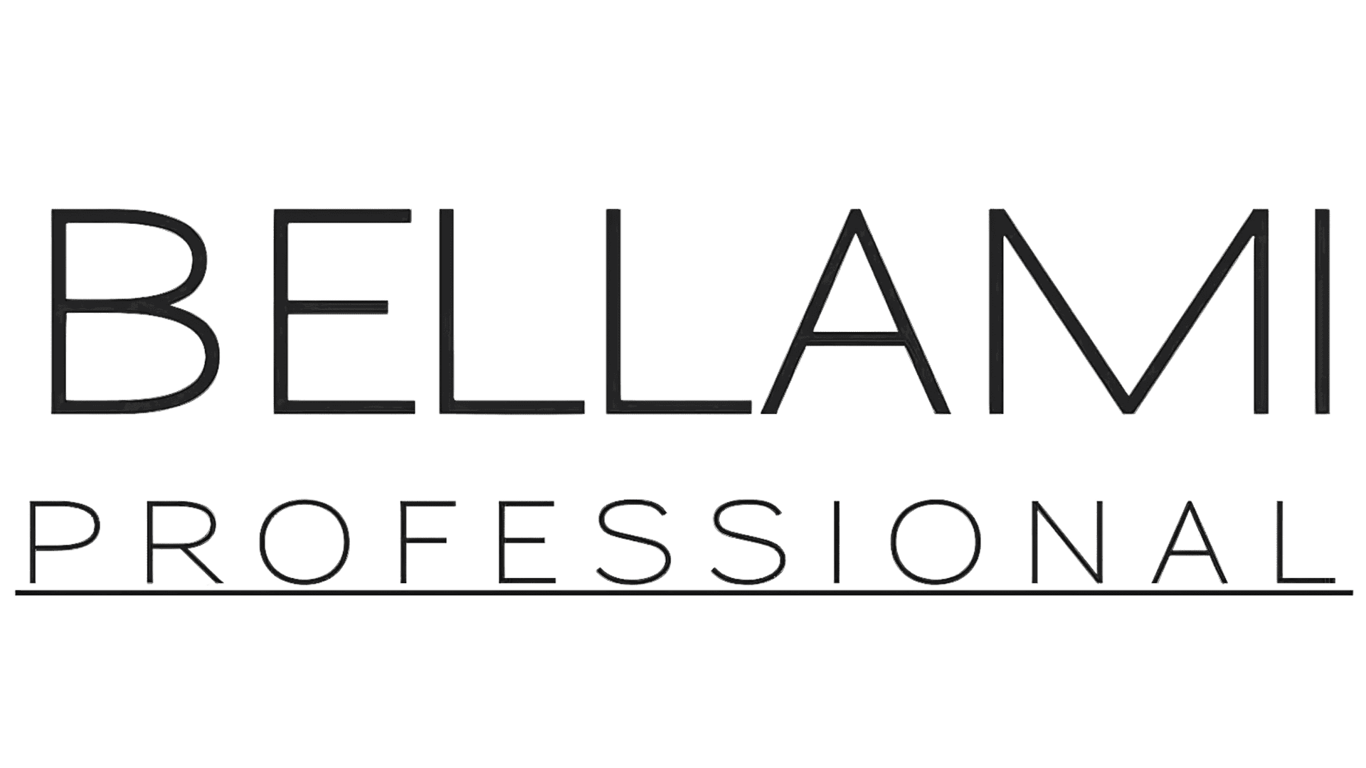 Logo of Bellami Professional with black text on a transparent background.